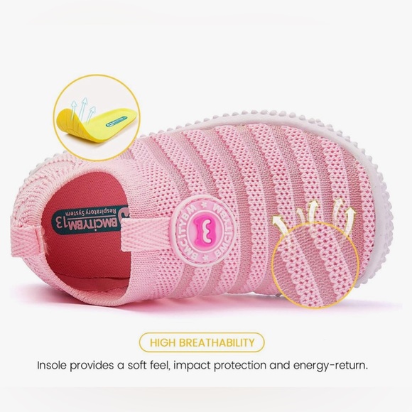 BMCiTYBM Baby Shoes Boy Girl Infant Sneakers Non-Slip First Walkers size 5 - Picture 2 of 5